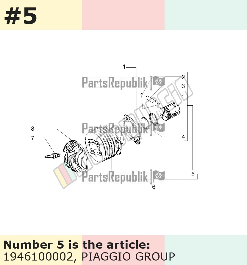 Piston standard, 52,60-52,67 mm