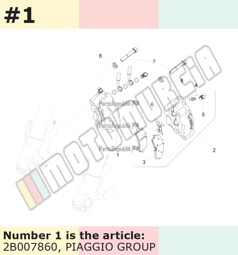 Brake Caliper front, right