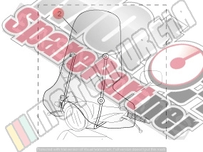 Windscreen large without bracket, sport