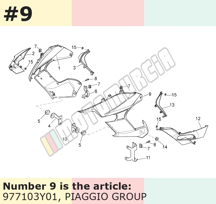Verkleidung, links, rot, Suffix: Y01_race red