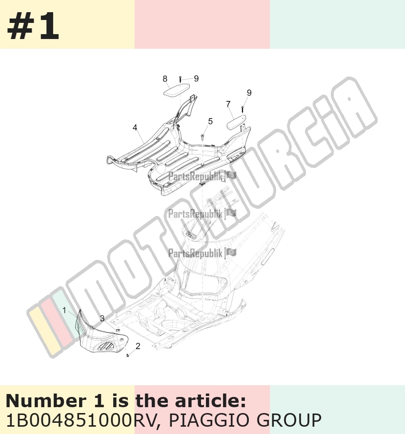 Trappe d'inspection, rouge, Suffixe et code couleur Piaggio: RV_rouge pastel 869/A