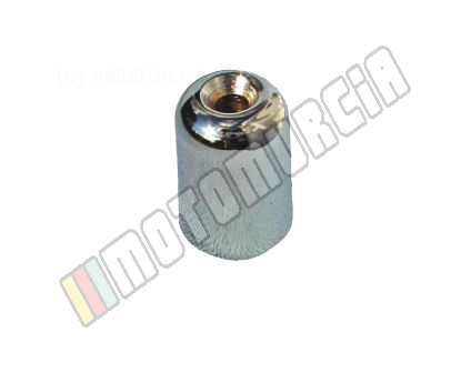 Handlebar end weights chrome