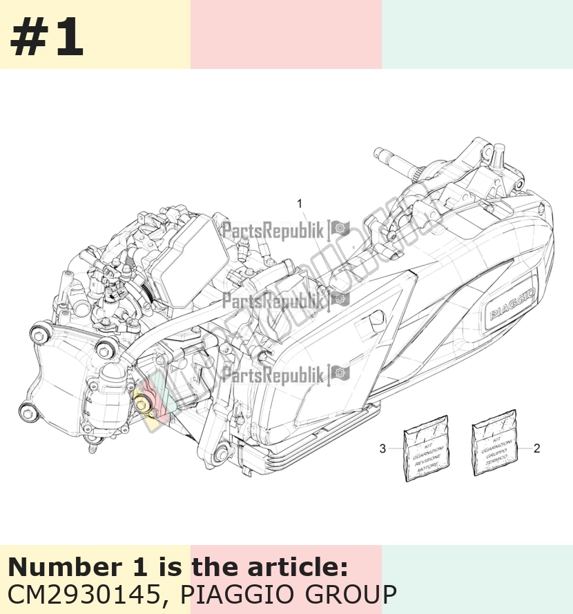 Motor 300 4t4v e5 beverly