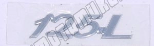 125 l placa de identificação