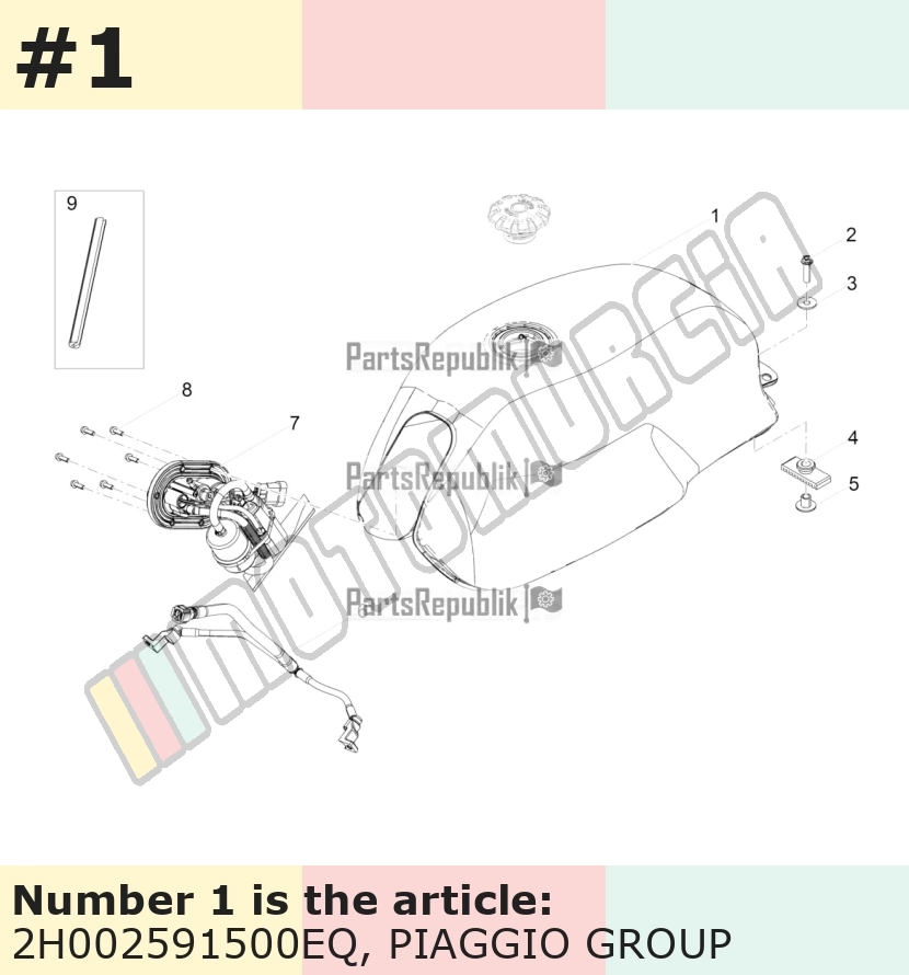 Benzintank grau, Suffix: EQ_grigio Atacama, mit Dekor
