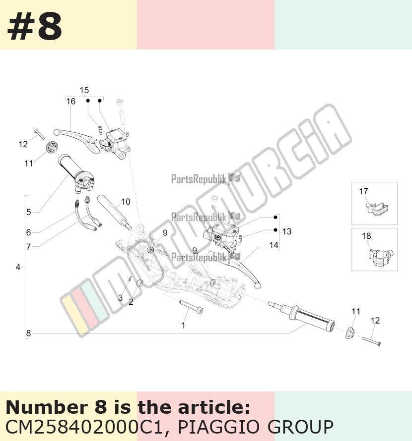 Griff links, grau