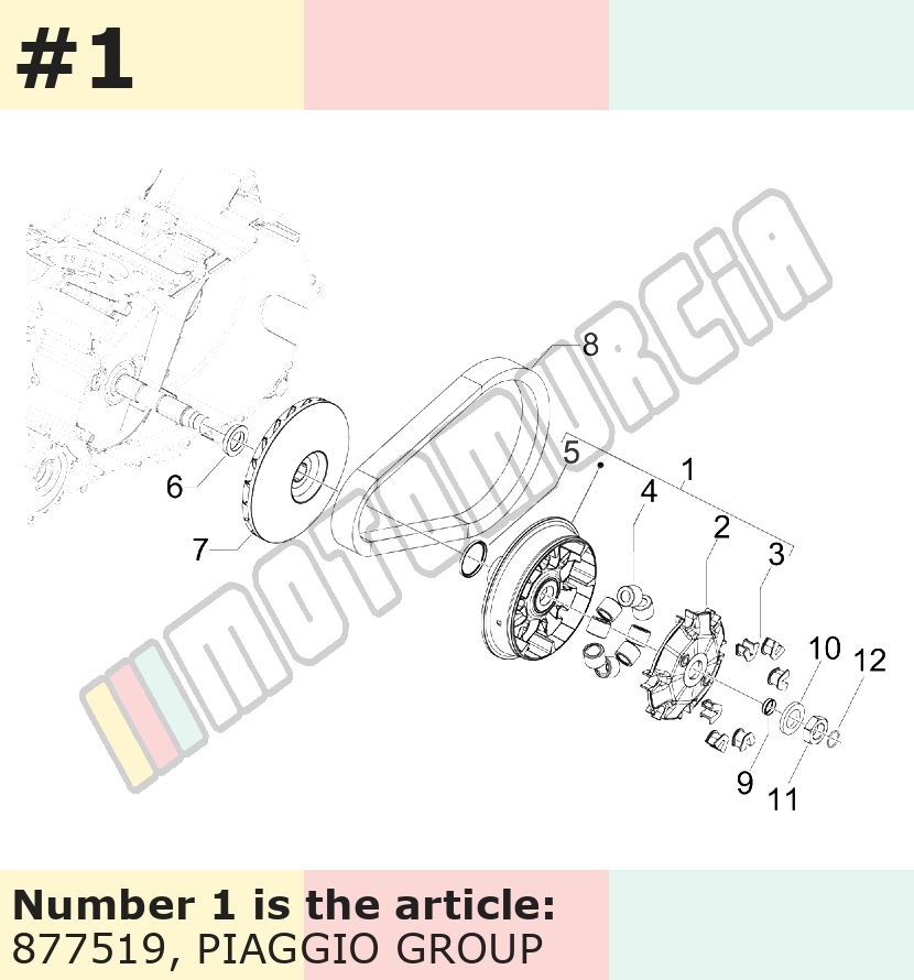 Variator mit 8 Rollen