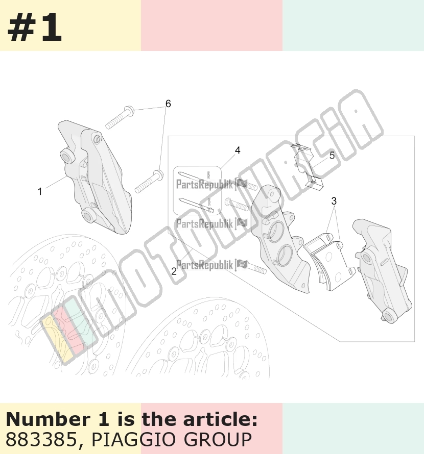 Brake Caliper Brembo, front, right