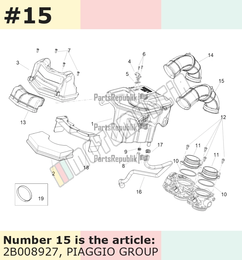 Pipe d'admission, gauche