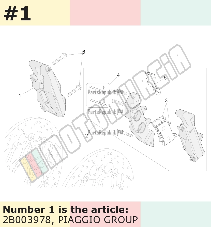 Brake Caliper front, right