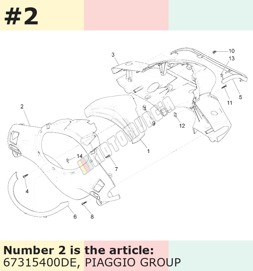 Handlebar Fairing, rear, blue, Suffix: DE_blue midnight 222/A