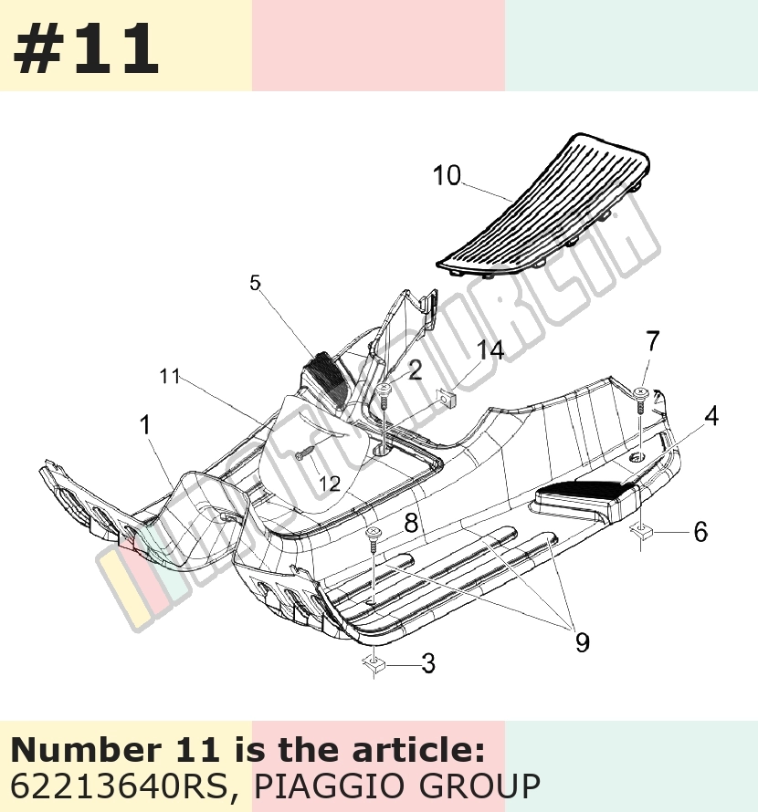 Trappe d'inspection, rouge, Suffixe et code couleur Piaggio: RS_rouge 852/A