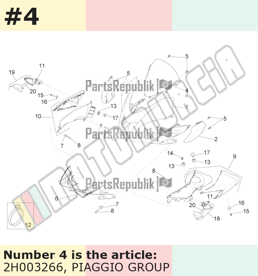 Windabweiser, mit Dekor