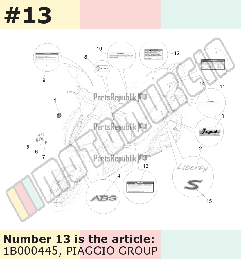 Sticker, motive: warning notes, (USA)