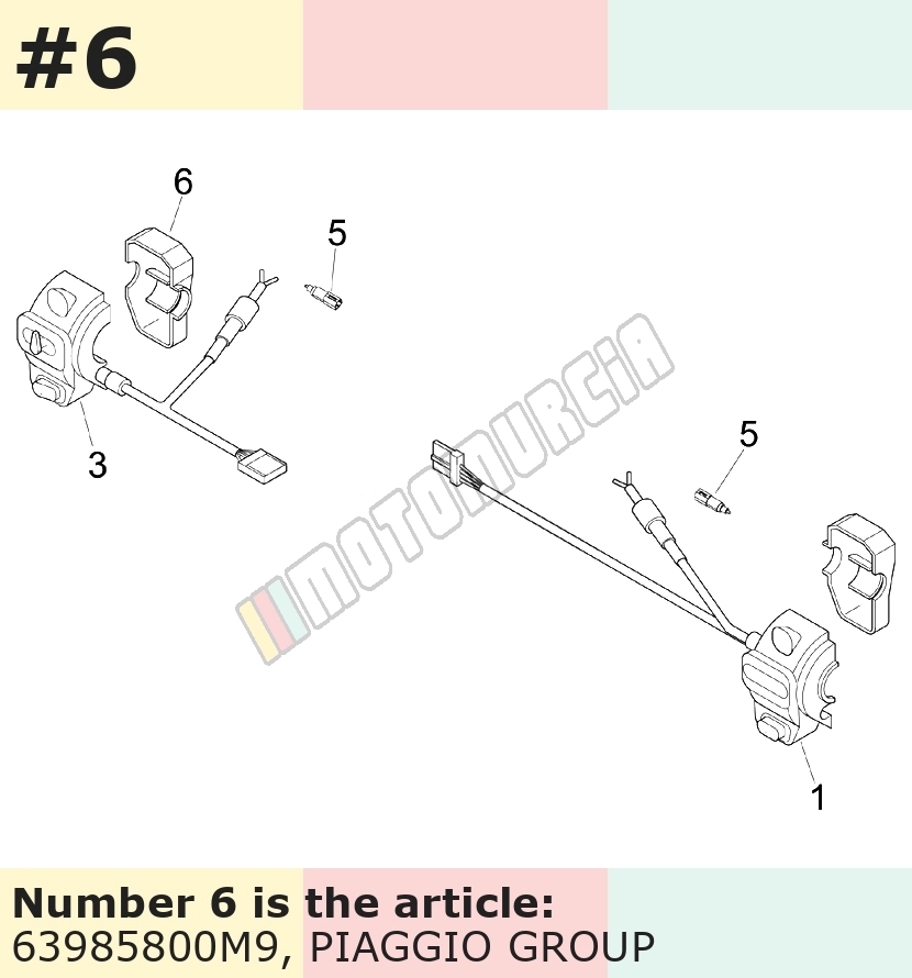 Fermeture/habillage, gauche, marron, Suffixe et code couleur Piaggio: M9_marron etna 122/A
