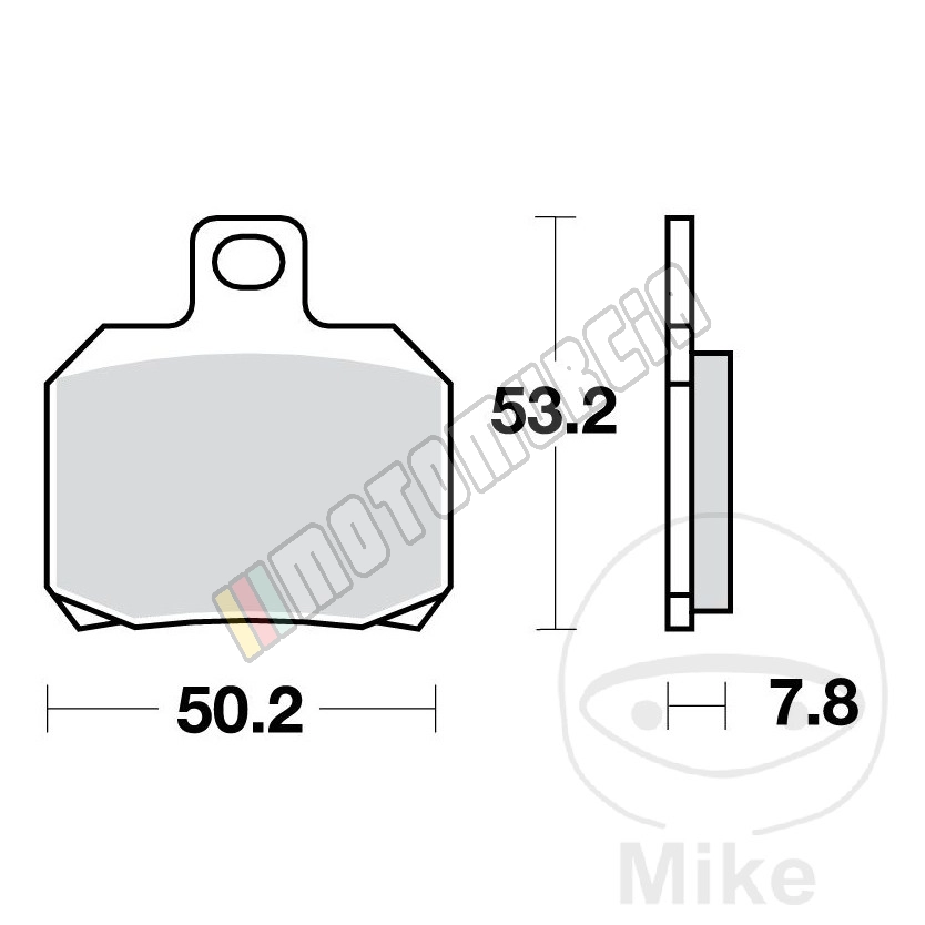 Rear sinter brake pads trw altn 7324049