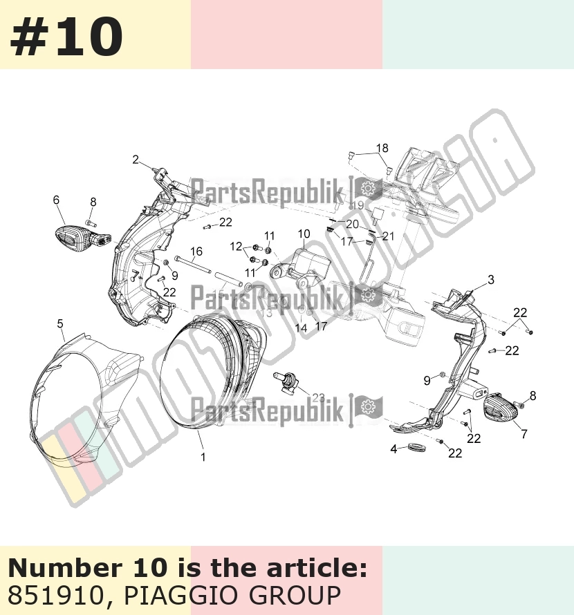 Bracket for headlight
