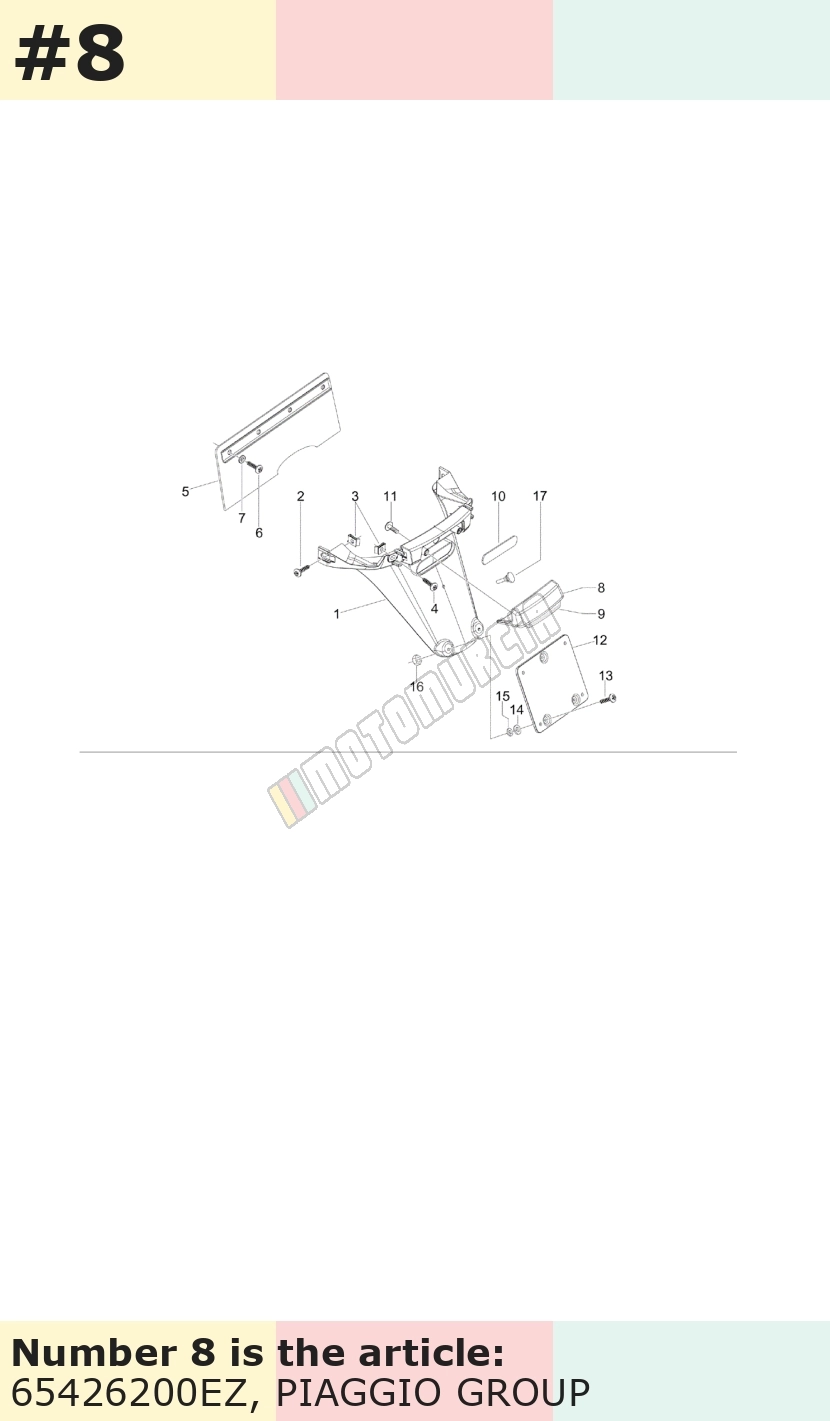 Cache/entourage/habillage, gris, Suffixe et code couleur Piaggio: EZ_gris titane 742/B