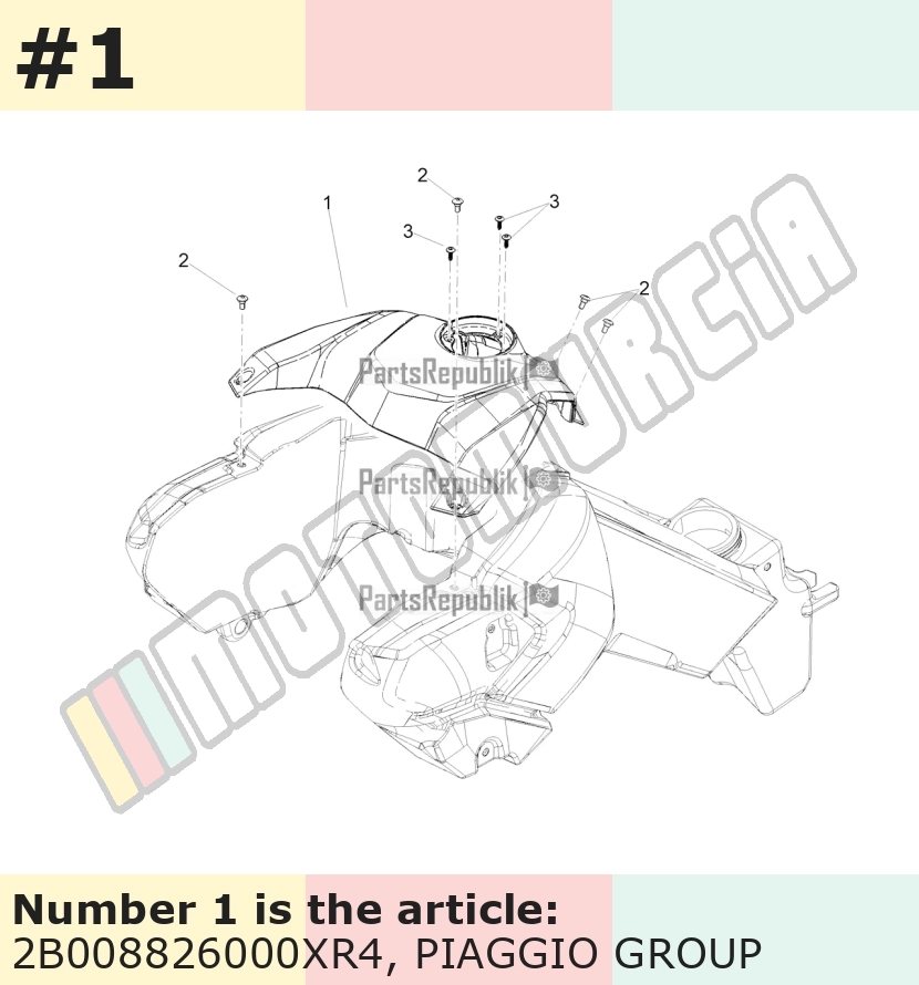 Tankabdeckung, rot, Suffix: XR4_rot fluo