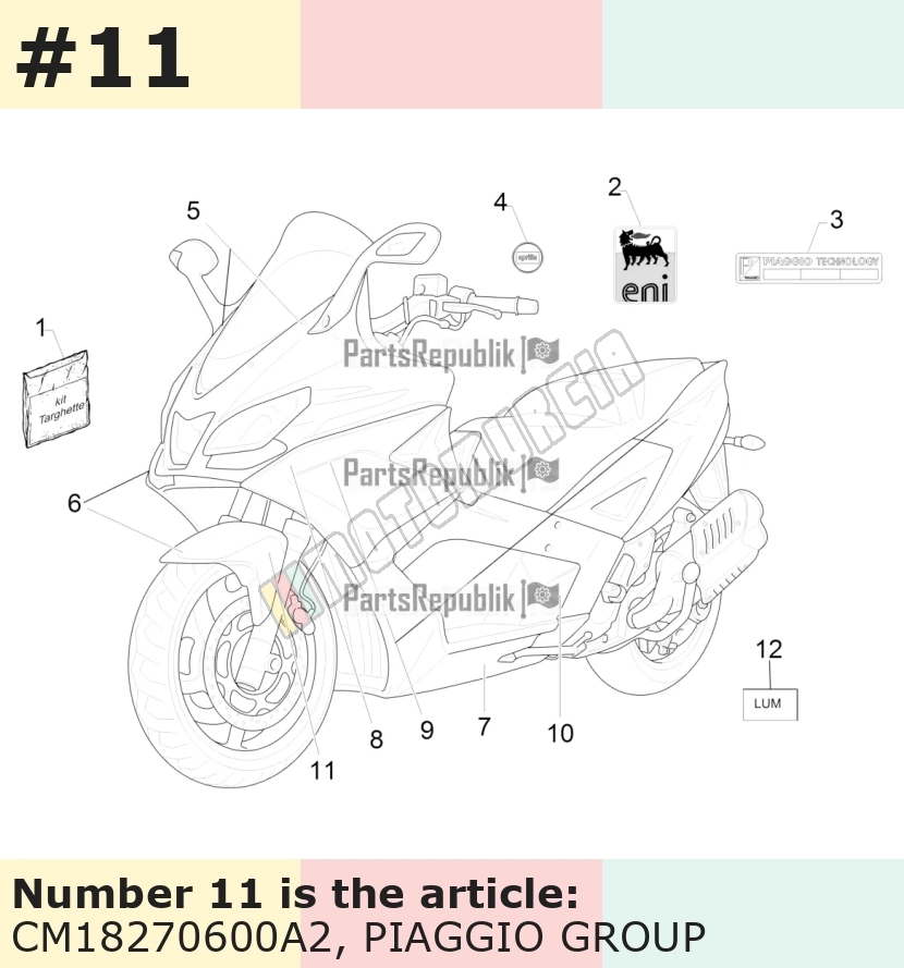 Autocollant, Motif: ABS