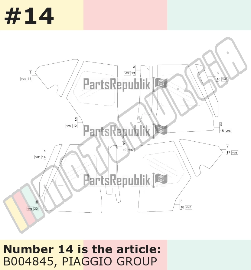 Rain protection, left, front