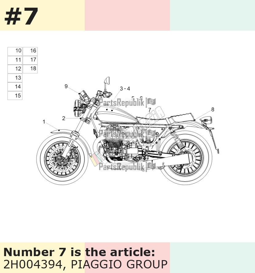 Schriftzug, Motiv: V9 Bobber, links oder rechts