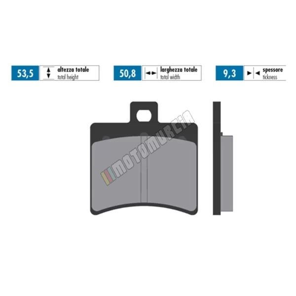 Ensemble de doublure de frein SinTeTetaal, E-certifié,