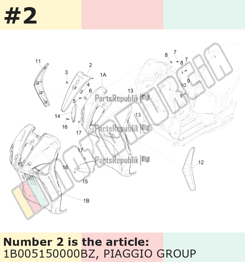Cascade, blanc, Suffixe et code couleur Piaggio: BZ_blanc étoile 595