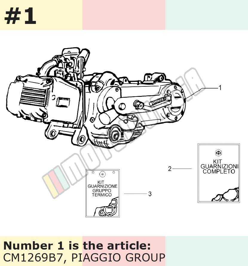 Eng.150 4t / 2v e3 vespa lx / s export oem