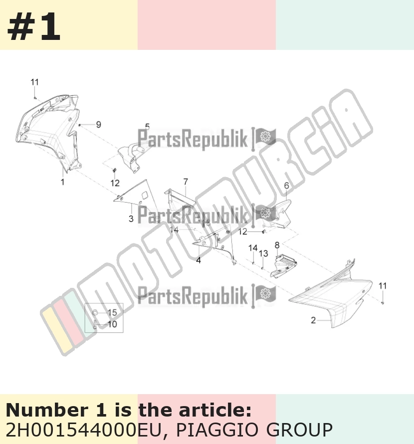 Carenatura, con decalcomanie giuste, argento, suffisso: eu_grey pulsar 711/b