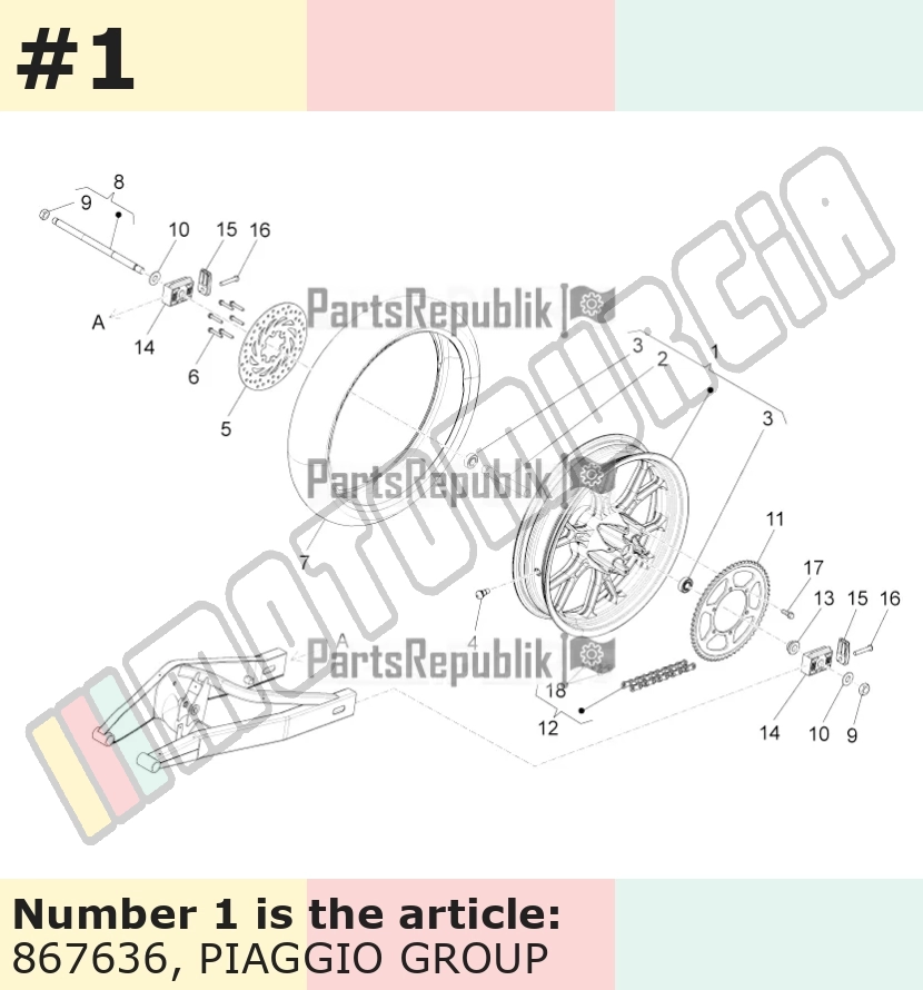 RIM 3,50x17, tył