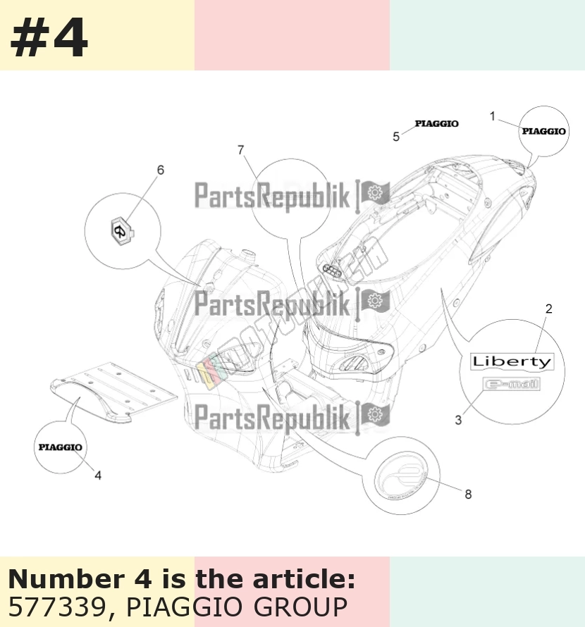 Dekor, Motiv: Piaggio