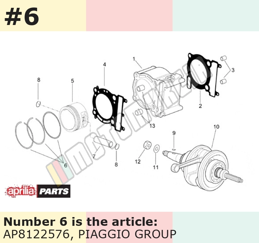 Set de segments piston Ø 69,50 mm