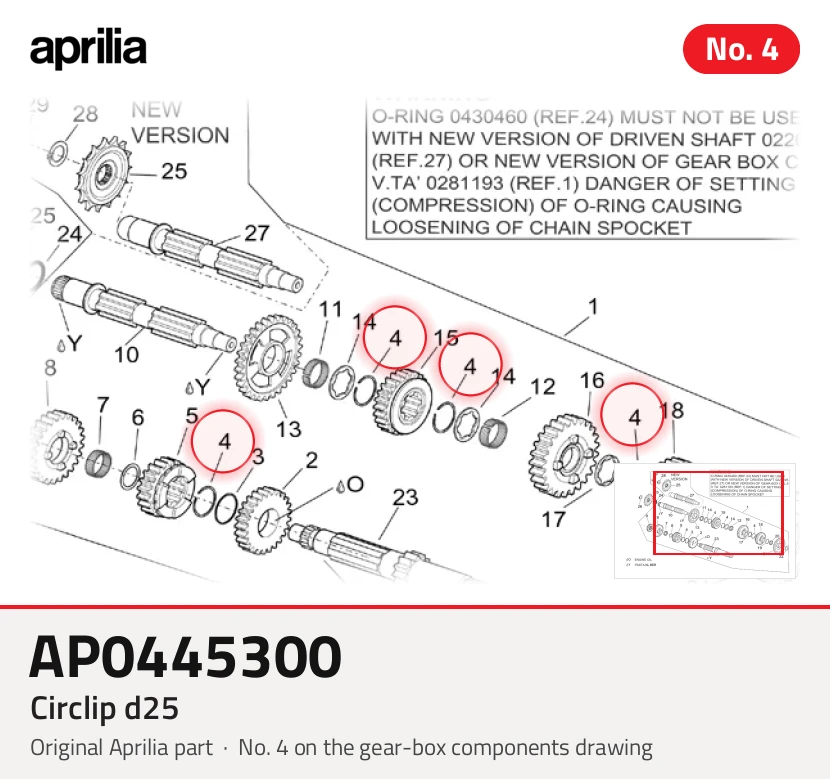 Circlip d25