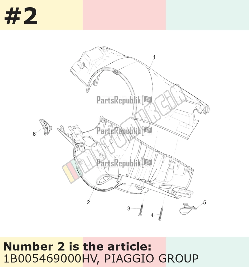 Handlebar Fairing, bottom, silver, Suffix: HV_silver 719/C