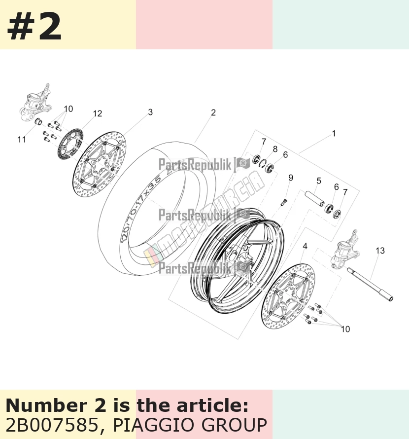 Pneumatico anteriore