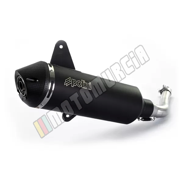 Système d'échappement Vespa 300 4T, aluminium, noir,