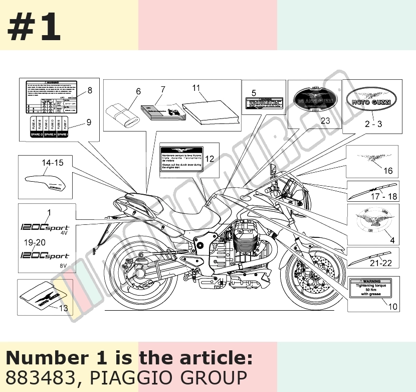 Decalque 1200 sport 4v