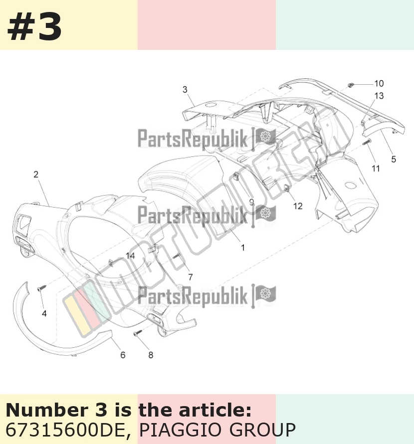 Handlebar Fairing, front, blue, Suffix: DE_blue midnight 222/A
