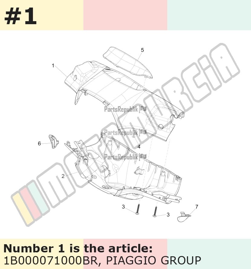 Handlebar Fairing, front, white, Suffix: BR_white montebianco / innocenza /544
