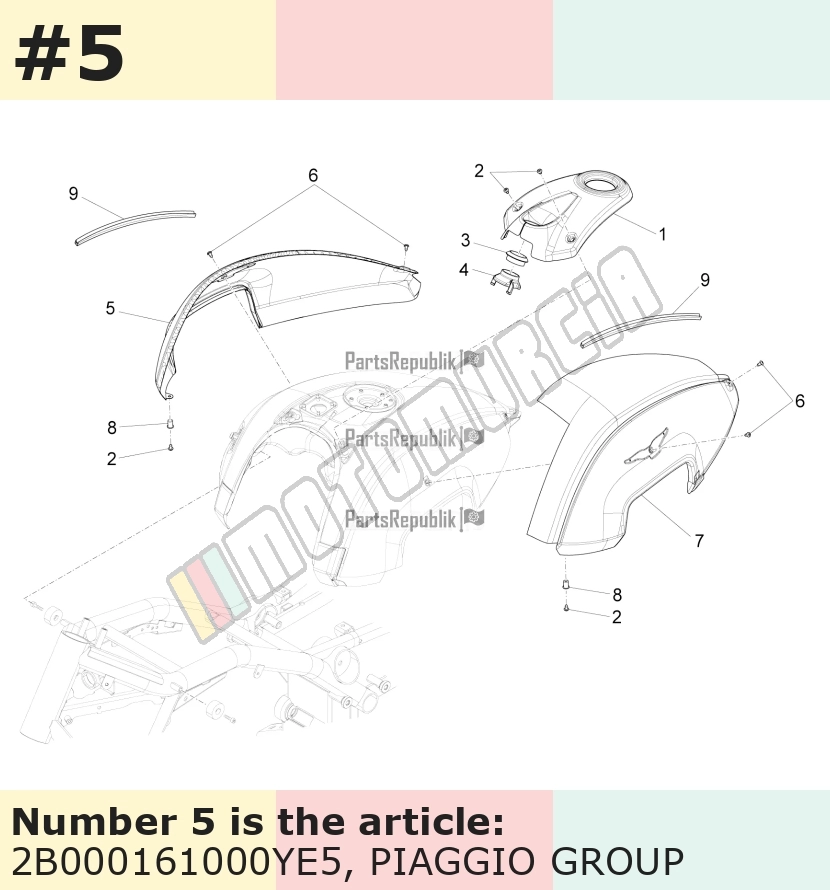 Tankabdeckung, rechts, grau, Suffix: YE5_grau metall, Herstellerfarbe: grau metall