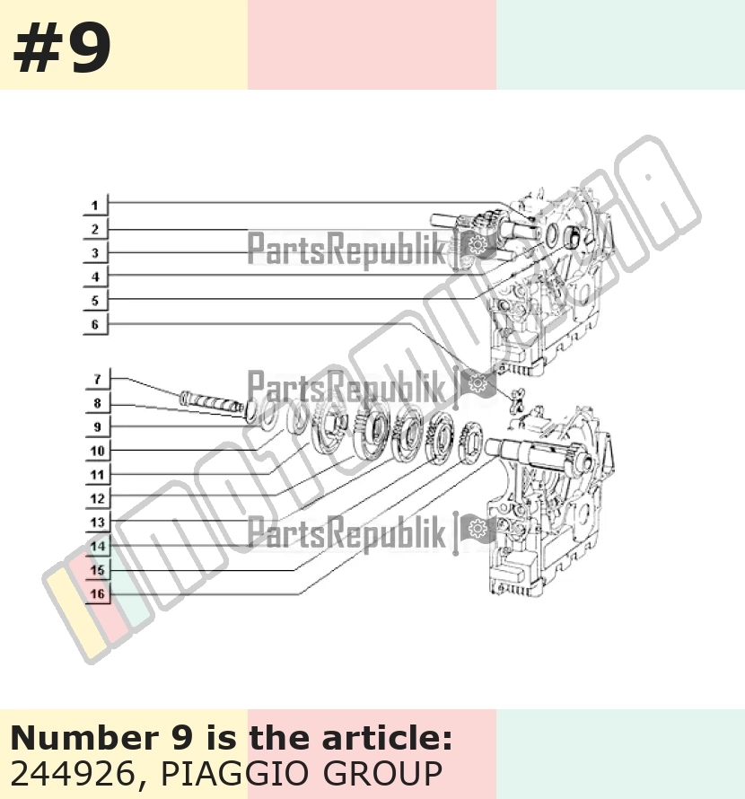 Rondelle d'espacement Epaisseur: 2,23 mm
