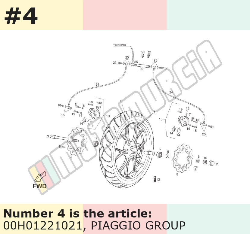 Brake Disk wave, front, right