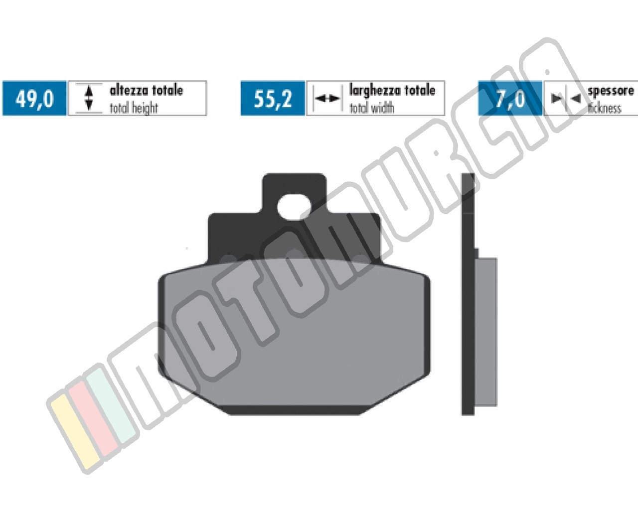 Pastilhas de freio, metal sinterizado, E -Certificado