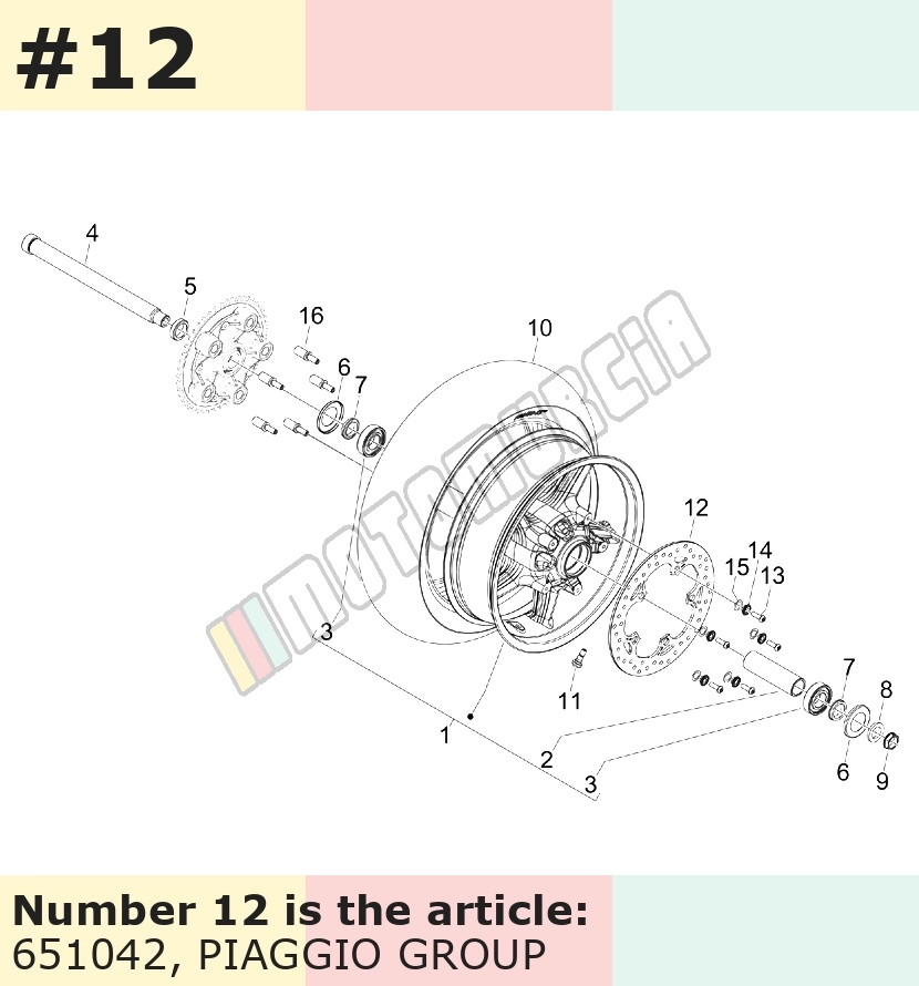Disque de frein d = 280