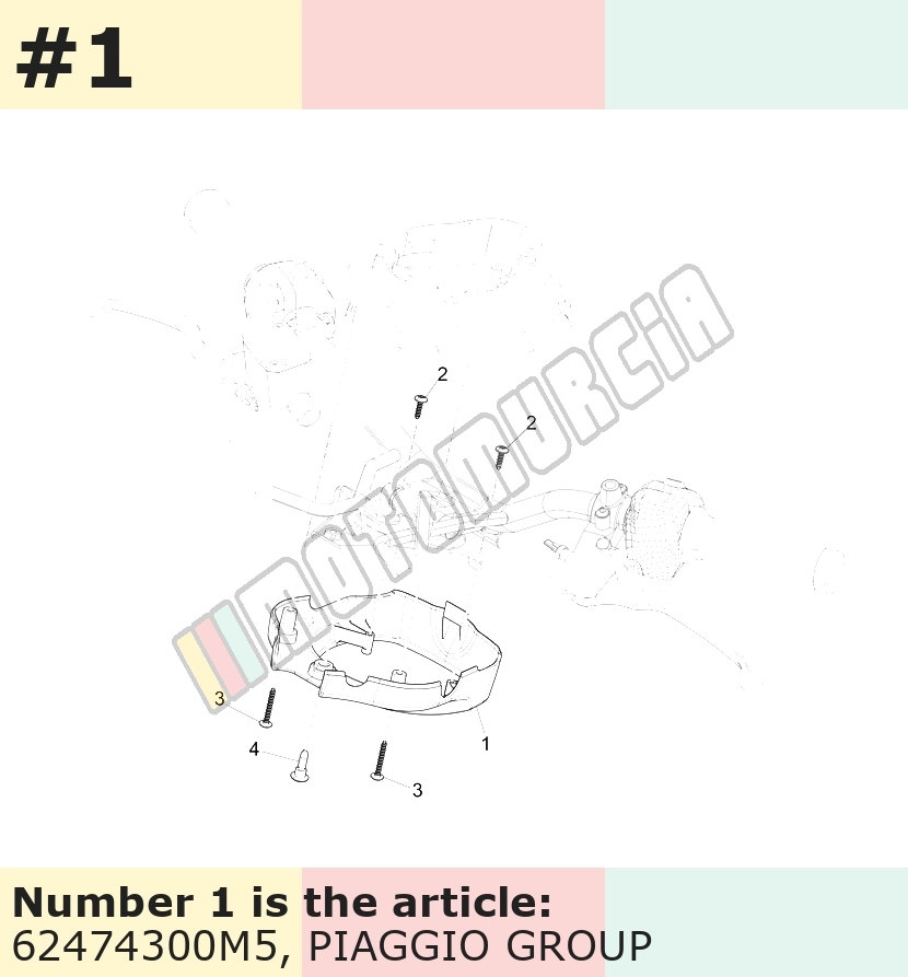 Revêtement, bas, marron, Suffixe et code couleur Piaggio: M5_terre de Toscane 112/A