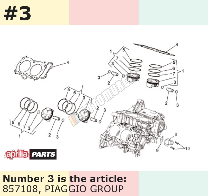 Circlips de piston Ø 17,00 mm