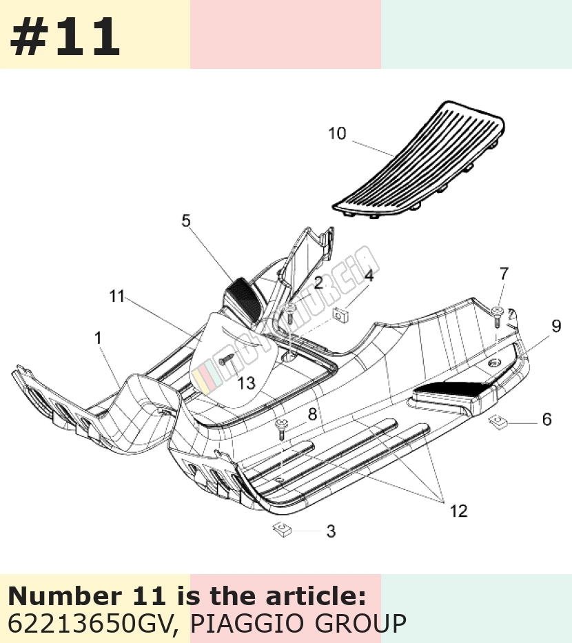 Trappe d'inspection, bronze, Suffixe et code couleur Piaggio: GV_bronze perseo 579