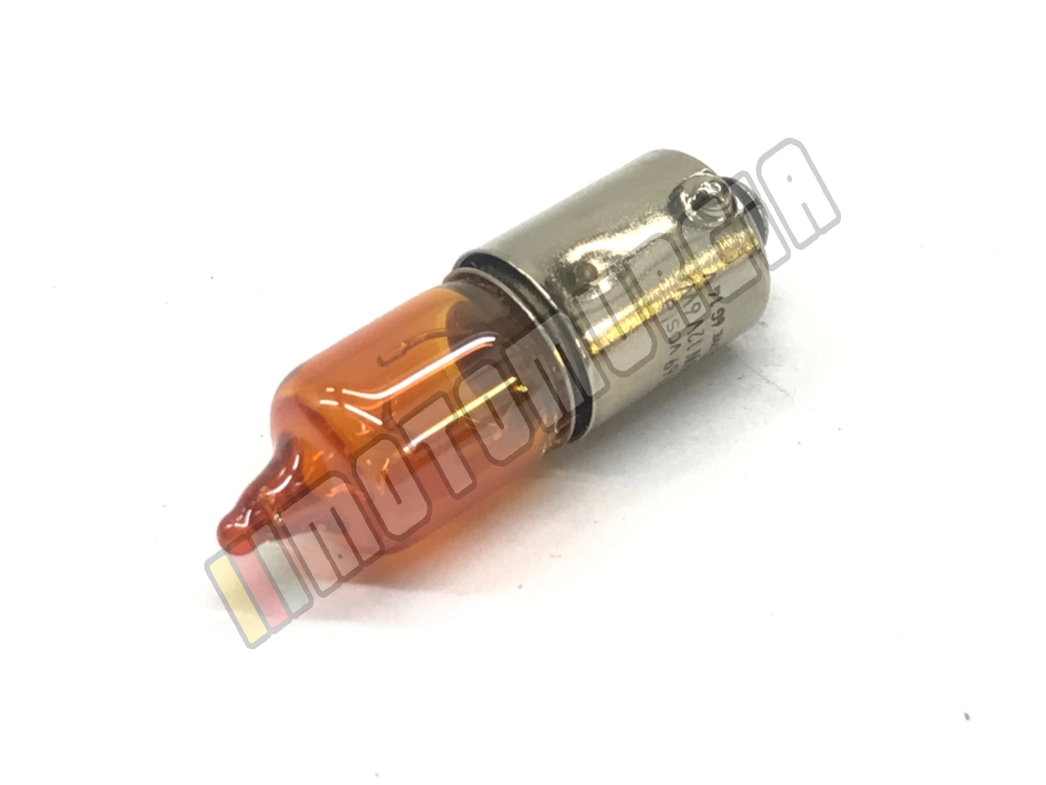 Leuchtmittel Glühlampe, Halogen, 12 V, 6 W, BAZ9s, orange