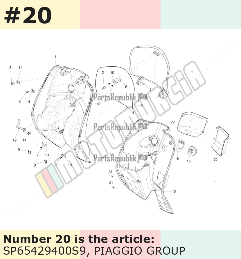 Abdeckung, links, rot, Suffix: S9_matt rot 801/B